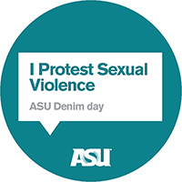 I protest sexual violence sticker