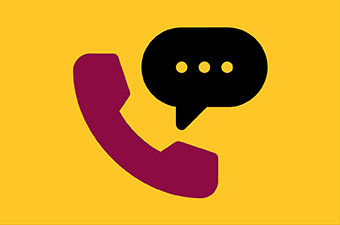 phone with speech bubble